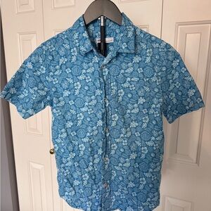 Sonoma Light Blue Floral Camp Shirt